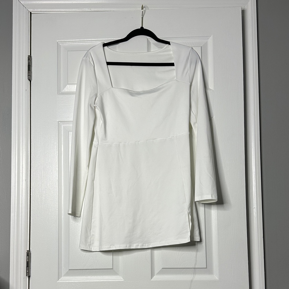 Elegant White Women's dress